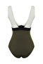 Yeşil-Beyaz V Yaka Colour Block Normal Paça Mayo TBESS21MA0376 - 8