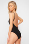 Black Backless V-Neck Covered Regular Swimsuit Tbess24Ma00118 - 3