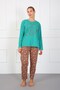 Fashion Line Women's Plus Size Combed Cotton Pajama Set202180
