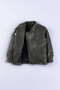 Zippered Boy's Leather Jacket - 5