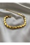 Women's Steel Gold Barley Bracelet