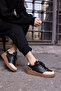 GORDON WOMEN'S BLACK LEOPARD GARNISH SNEAKER - 3