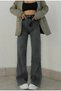 Mery Women's High Waist Lycra Wide Leg Denim Jeans - 2