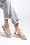 Olnadorei Women's Sandals0012104 Silver Metallic - 4