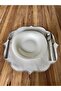 6 Pieces Silver Embroidered American Serving Plate - 2