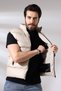 TALS FASHION CREAM COLOR MEN'S SPORTS VEST - 3