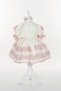 Cotton Antiallergic Fabric Laced Short Sleeve Vintage Theme White Girl's Dress - 6