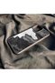 Black Minimalist Modern Unbreakable (Tempered) Glass Hard Plastic for iPhone 12 Phone Case - 2