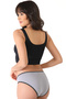 Women's Panties Cotton Daily Mink Gray Green Panties 3 Pack - 3