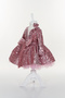 Pink Glittering Girl's Birthday Evening Dress on Velvet Fabric - 4
