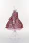 Pink Glittering Girl's Birthday Evening Dress on Velvet Fabric - 5