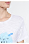 Istanbul Printed White T-Shirt Regular Fit / Normal Cut 1600827-620 - 5