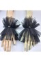 أساور من التول مطرزة بالخرز من Efsun باللون الأسود - 3