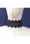 Lace neck collar with stones of Lena black - 7