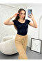 WOMEN'S BLACK GRASS STITCHED SHORT SLEEVE FULL LICRA BODY - 2