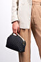 Black Quilted Clutch Portfolio Bag - 2