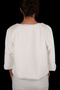 Soft Bridal Fur White Etol with Long Sleeve Fur Angel Wing Brooch - 2