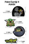 Iron-On Baby Yoda/Grogu Series Set Woven Crest/Patch - 2