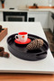 Rustic Galvanized Metal Handle Knitted Patterned Black Oval Tray 40cm, Your Home Decoration Rustic Elegance - 5