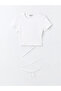 XSIDE Crew Neck Plain Short Sleeve Women's Crop - 4