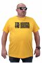 Men's Large Size Crew Neck T-Shirt The Bronx 23174 YELLOW