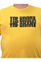 Men's Large Size Crew Neck T-Shirt The Bronx 23174 YELLOW - 4
