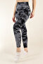 Seamless Push-up Recovery Tie-Dye Pattern Sports Leggings - 5