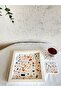 طقم طبق/عرض تقديمي وقاعدة أكواب Terrazzo المزخرفة - 3