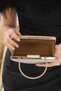 Gold Color Silvery Women's Evening Dress Clutch Portfolio Bag - 7