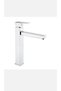 Bowl Sink Faucet Square Design Bowl Fixture High Model Bowl Compatible Silver Silver - 2