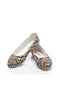 Printed Colorful Linen Women's Ballerinas