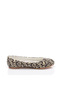 Printed Colorful Linen Women's Ballerinas - 4