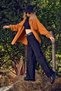 Black Extra High Waist Wide Leg Palazzo Loose Jeans - 4