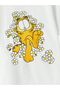 Unisex Women's Garfield Printed Crew Neck Oversize 100% Cotton T-shirt - 4