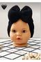 Double Layer Solid Color Baby Girl Bonnet with Bow 0-12 Months