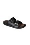 Men's Black Double Buckle Soft Comfortable Sole Slippers