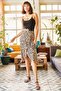 Women's Mink Zebra Wrap Skirt ETK-19000154 - 3
