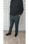 Men's Gray Classic Cut Pleated Fabric Trousers - 3