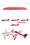 Epp Silicone Foam Glider Airplane Kids Educational Model Toy Red - 3