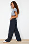 Antrasit More Sustainable Yumuşak Wide Leg/Geniş Kesim Modal Premium Örme Pantolon TWOSS24PL00071 - 4
