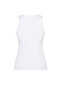 Beyaz Toparlayıcı 2 Katlı İçi Pedli Spor Sütyenli Kare Yaka Örme Spor Üst/Bluz THMSS24BZ00002 - 8