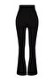 Black Brushed Soft Fabric Spanish Leg Yoga Knitted Sports Leggings THMSS24TY00019 - 8