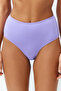 Lila Hipster Yüksek Bel Bikini Altı TBESS21BA0057 - 4