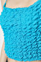 Turquoise Textured Strappy Crop Flexible Knitted Tank Top TWOSS24AL00028 - 6