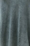 Anthracite Faded Effect Stitching Detailed Maxi Flexible Skirt TWOSS24ET00089 - 5