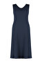 Lacivert Fitilli A-line Midi Örme Elbise TBBSS24AH00130 - 6