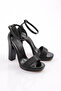 Women's Heeled Evening Dress Shoes Black Mirror 2101827110 - 2