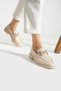 Beige Soft Women's Casual Daily Bone Buckle Masculine Shoes