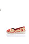 Printed Colorful Linen Women's Ballerinas - 3