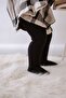 Baby Cotton Pantyhose 4 Pieces Grey-White-Black-Navy Blue Color Embossed Pattern - 5